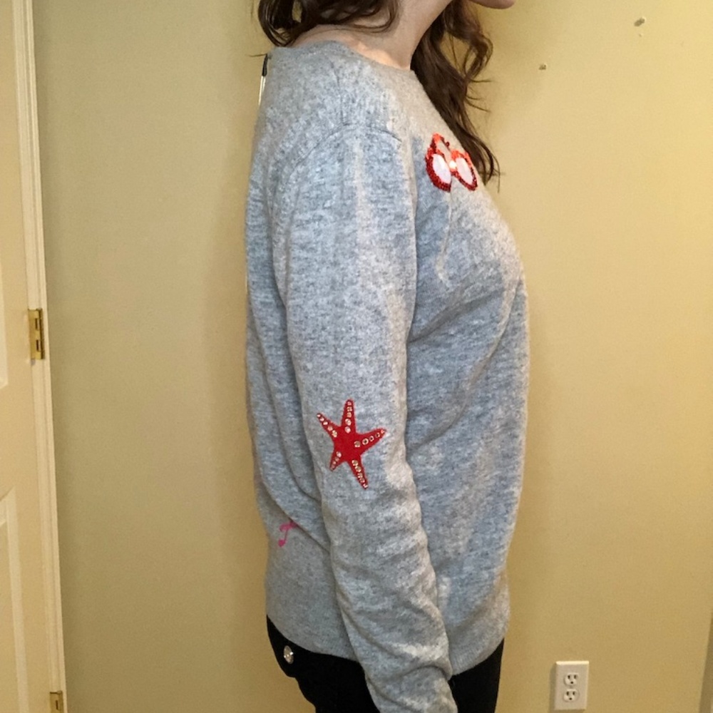 Autumn Cashmere Embellished Crewneck Sweater - Picture 5 of 6